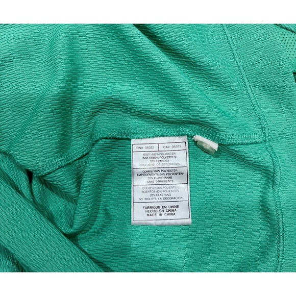 Nike Golf Mens Aqua Blue Textured Polo Shirt Short Sleeve Performance Top XL - Picture 7 of 7